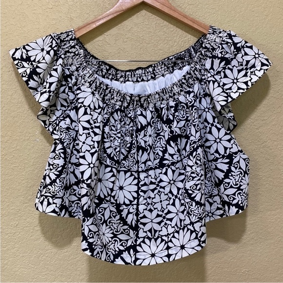 NWT Maeve Off-Shoulder Floral Top - Picture 2 of 6